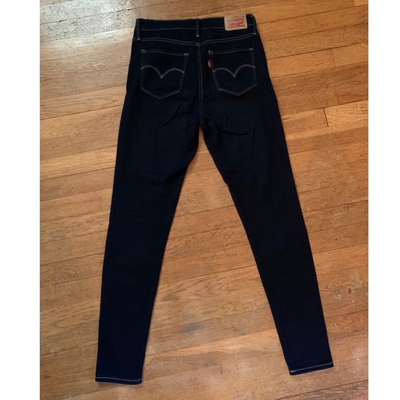 Levi’s 720 high rise super skinny dark wash jeans - Picture 2 of 4